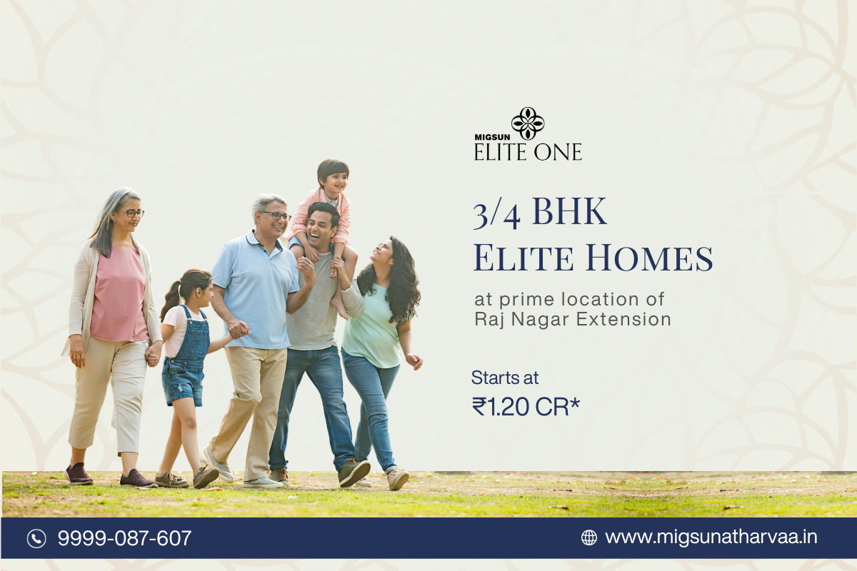 Migsun Elite One — 3/4 BHK & Duplex Flats| 9999 087 607